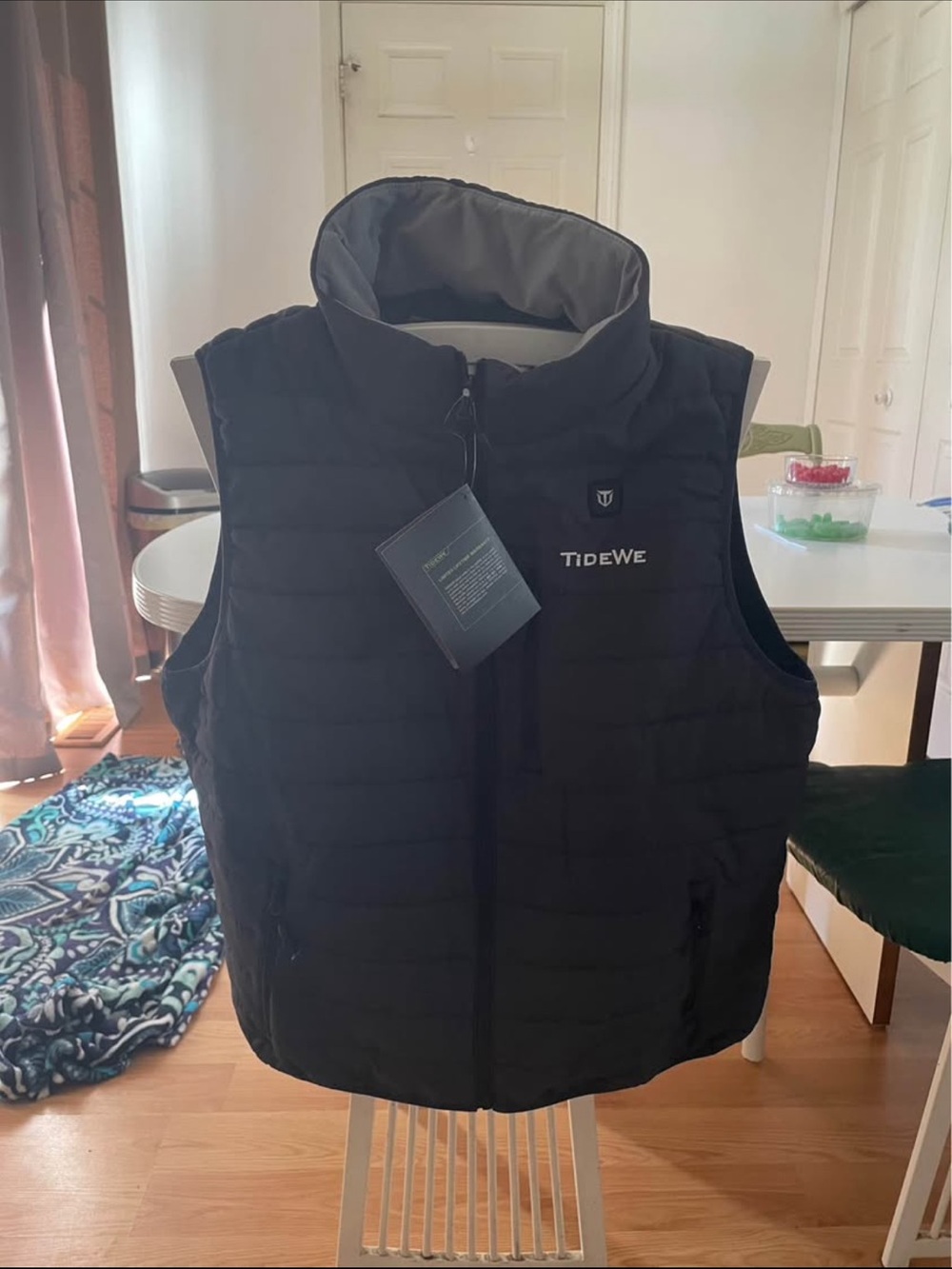 women’s heated Quilted Puffer Vest - Black